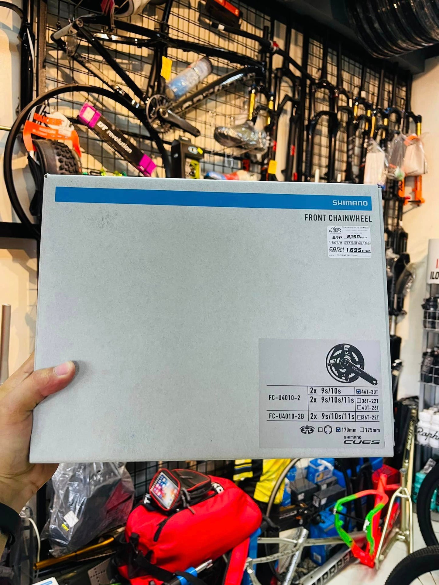 SHIMANO CUES FC-U4010-2 46-30T w/o BB Parts Ind. Pack Chainwheel MTB