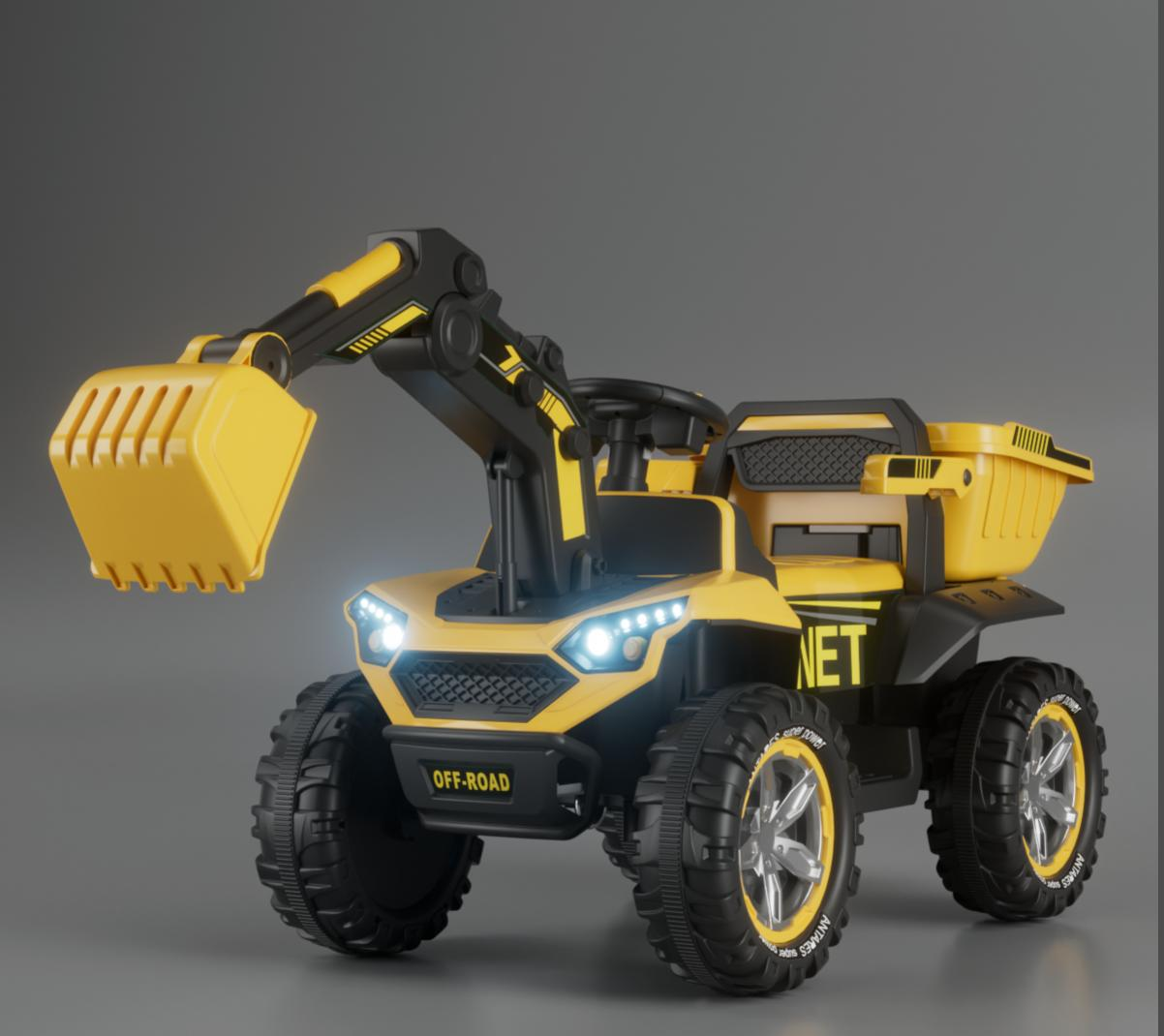 Kids Backhoe Dam Truck Toy car with Remote YW-367 Four Wheeled