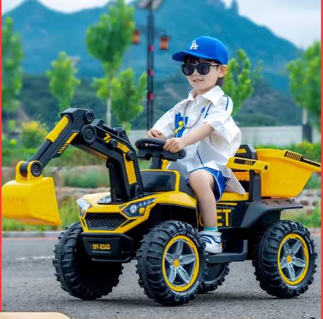 Kids Backhoe Dam Truck Toy car with Remote  YW-367 Four Wheeled