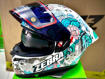 ZEBRA YM611 SAPPORO MOTORCYCLE HELMET