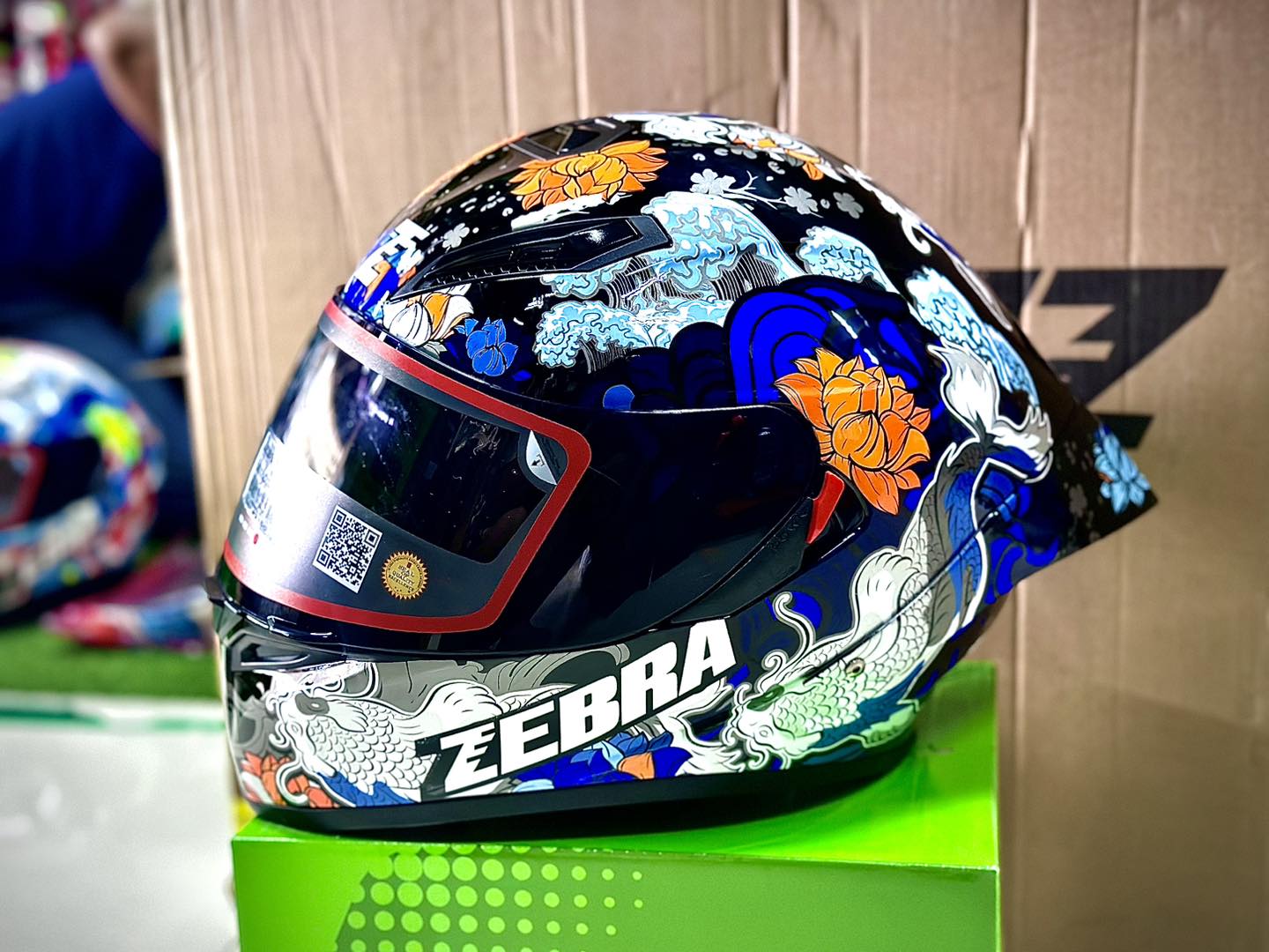 ZEBRA YM611 SAPPORO MOTORCYCLE HELMET