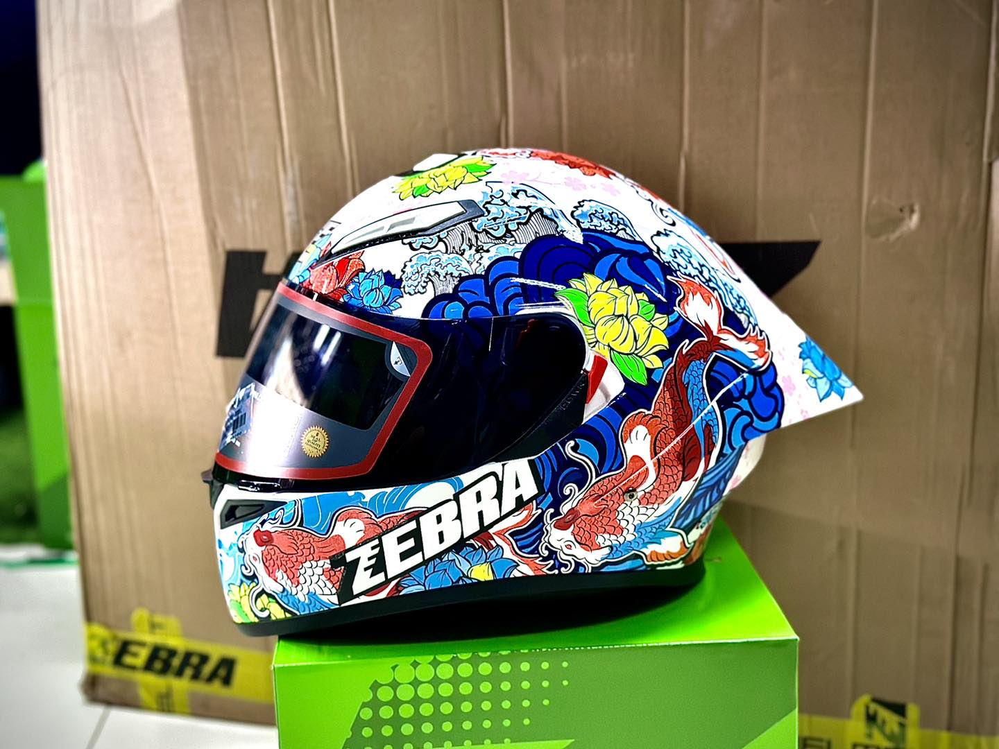 ZEBRA YM611 SAPPORO MOTORCYCLE HELMET