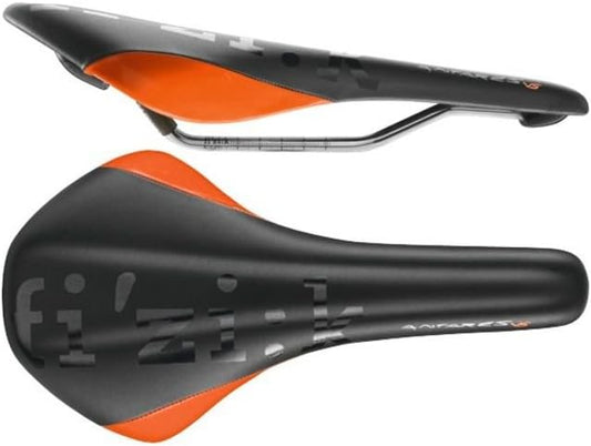 Fizik Saddle Road Antares Versus  Orange Fluo, Kium Rail