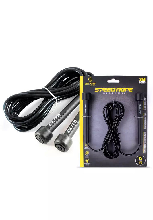 ELITE SPEED JUMP ROPE BLACK