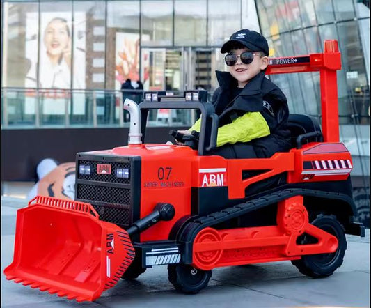 Children's Electric Bulldozer Toy Car with Remote k007