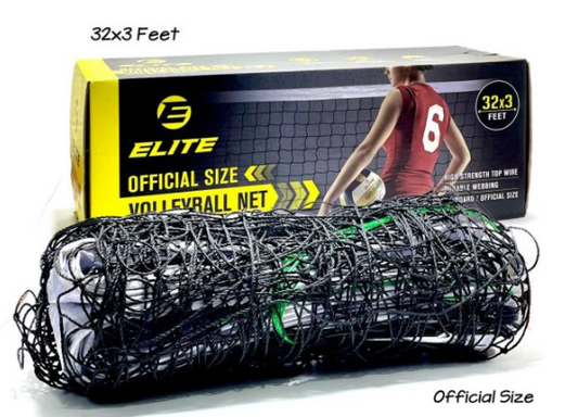 Elite Official Volleyball Net with Steel Cable