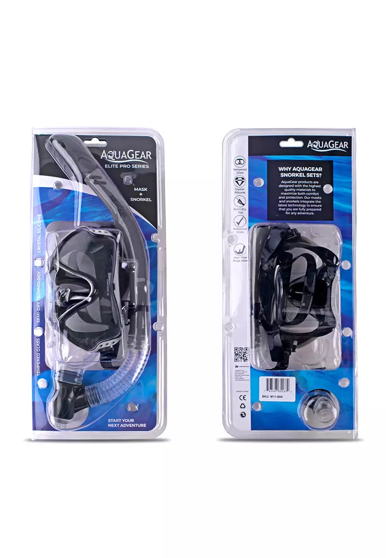 Aquagear Mask and Snorkel Set