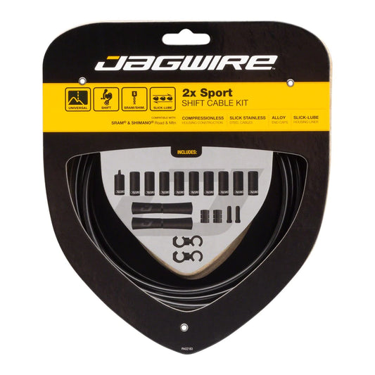 Jagwire Cable Kit, Universal Sport 2x Sport Shift Kit