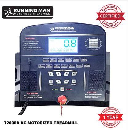 RUNNING MAN T2000D DC MOTORIZED TREADMILL