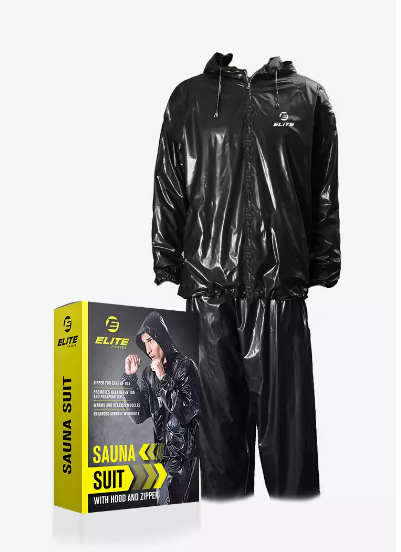 Elite Sauna Suit with Hood & Zipper - Men & Women