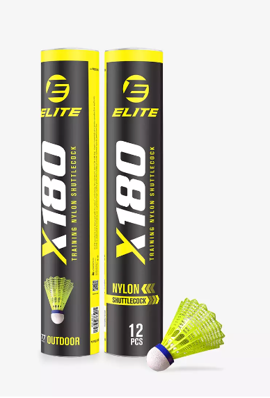 Elite X180 Nylon Shuttlecocks